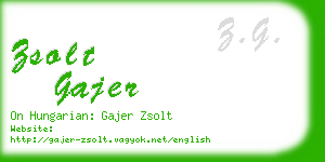 zsolt gajer business card